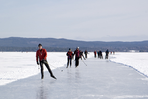 Plowed runway