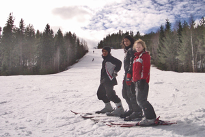 The ski slope in Bjursås